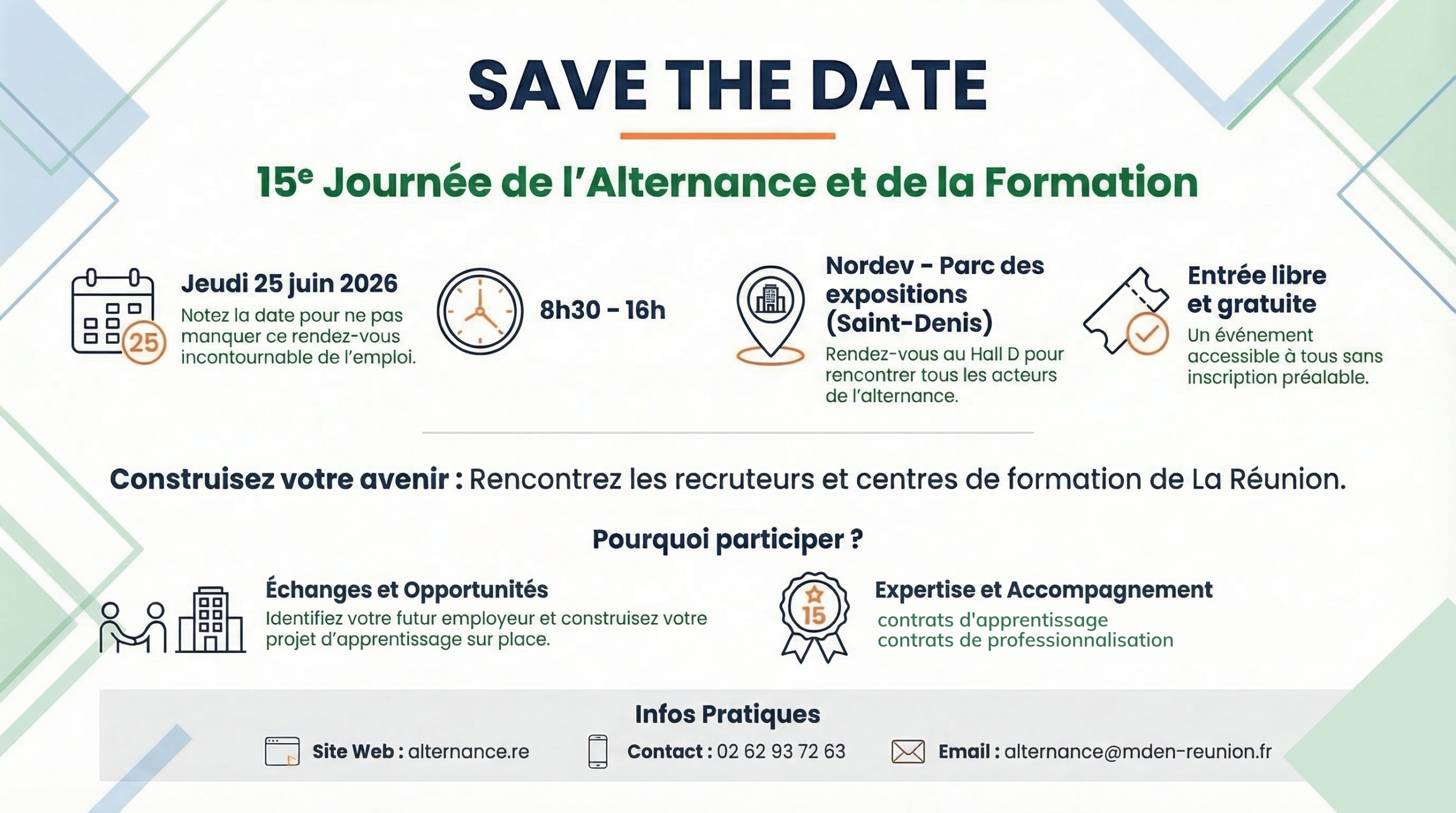 Lire la suite à propos de l’article PRENEZ DATE ! Journée de l&rsquo;alternance 2026